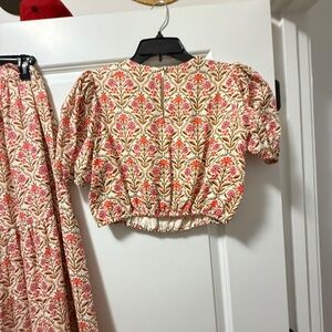 Floral Puff Sleeve Top